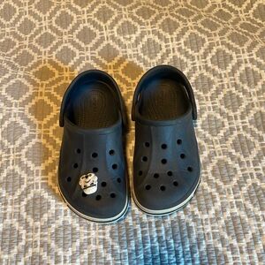 CROCS Kids Black Sandals with Panda Charm